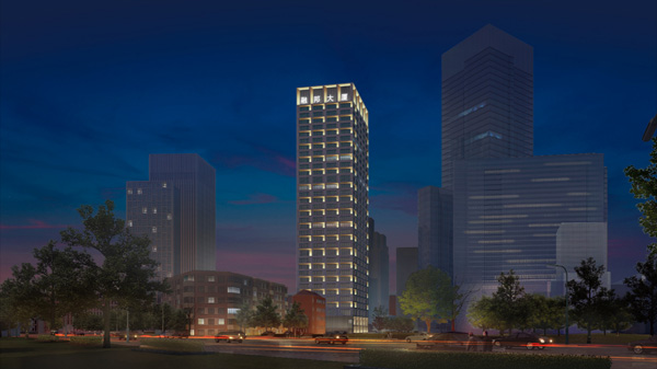 天津融邦大廈建筑燈光